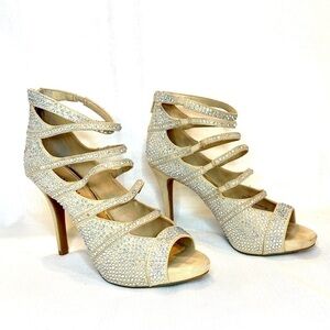 Gianni Bini Crystal Strappy Heels